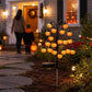 Bring Eerie Charm to Your Outdoor Space with Solar-Powered Halloween Stake Lights – Pumpkin, Skull, Spider & Pirate Motifs, 20 LED, Auto On/Off, Perfect for Garden Paths (Big-Eye Pumpkin, 3PCS)