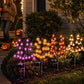 Bring Eerie Charm to Your Outdoor Space with Solar-Powered Halloween Stake Lights – Pumpkin, Skull, Spider & Pirate Motifs, 20 LED, Auto On/Off, Perfect for Garden Paths (Mini Injection Pumpkin, 1PCS)