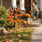Bring Eerie Charm to Your Outdoor Space with Solar-Powered Halloween Stake Lights – Pumpkin, Skull, Spider & Pirate Motifs, 20 LED, Auto On/Off, Perfect for Garden Paths (Mini Injection Pumpkin, 2PCS)
