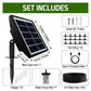 Solar-Powered Automatic Drip Irrigation Kit with 180° Adjustable Stake, 15m Watering Hose for Up to 15 Potted Plants—Ideal for Balcony, Patio, Greenhouse, and Outdoor Garden Auto-Watering While You&