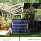 Solar-Powered Automatic Drip Irrigation Kit with 180° Adjustable Stake, 15m Watering Hose for Up to 15 Potted Plants—Ideal for Balcony, Patio, Greenhouse, and Outdoor Garden Auto-Watering While You&