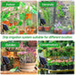 Solar-Powered Automatic Drip Irrigation Kit with 180° Adjustable Stake, 15m Watering Hose for Up to 15 Potted Plants—Ideal for Balcony, Patio, Greenhouse, and Outdoor Garden Auto-Watering While You&