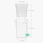 Self-Watering Double-Layer Square Planter Set for Effortless Plant Propagation and Succulent Display – Features a Transparent Reservoir with Measurement Marks and a Semi-Transparent Inner Pot to Monitor Root Growth and Water Level (2", 4PCS)