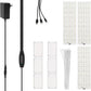 Indoor Full Spectrum LED Plant Grow Light Panel with Smart Timer – Adjustable Brightness, 3 Lighting Modes, and Auto On/Off for Seedlings, Succulents, Herbs, and Potted Plants in Shelves, Racks, or Cabinets (30×8 Four Heads + Adapter)