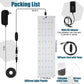Indoor Full Spectrum LED Plant Grow Light Panel with Smart Timer – Adjustable Brightness, 3 Lighting Modes, and Auto On/Off for Seedlings, Succulents, Herbs, and Potted Plants in Shelves, Racks, or Cabinets (30×8 Dual Heads + Adapter)