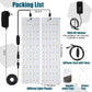 Indoor Full Spectrum LED Plant Grow Light Panel with Smart Timer – Adjustable Brightness, 3 Lighting Modes, and Auto On/Off for Seedlings, Succulents, Herbs, and Potted Plants in Shelves, Racks, or Cabinets (30×8 Single Head + Adapter)