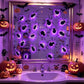 45-Pack 3D Glowing Spiders Halloween Decor for Walls, Mirrors, Windows & Spooky Spaces (purple)