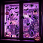 45-Pack 3D Glowing Spiders Halloween Decor for Walls, Mirrors, Windows & Spooky Spaces (purple)