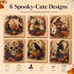 Spooky Cute Halloween 3D Diamond Painting Set for Home Decor & DIY Gifting (Purple, Orange, Black, Beige)