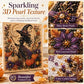 Spooky Cute Halloween 3D Diamond Painting Set for Home Decor & DIY Gifting (Purple, Orange, Black, Beige)