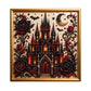 Diamond Art Castle DIY Kit for Halloween, Autumn & Wall Decor, Beginners & Adults (Red and Black)