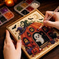 Halloween Ghost Pumpkin House DIY Diamond Art Kit for Home Wall Decor, Beginners & All Ages (orange)
