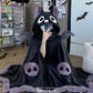 Cozy Bat Hooded Cloak Blanket for Halloween Costumes, Lounge, and Themed Events (black)