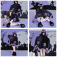 Cozy Bat Hooded Cloak Blanket for Halloween Costumes, Lounge, and Themed Events (black)