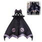 Cozy Bat Hooded Cloak Blanket for Halloween Costumes, Lounge, and Themed Events (black)