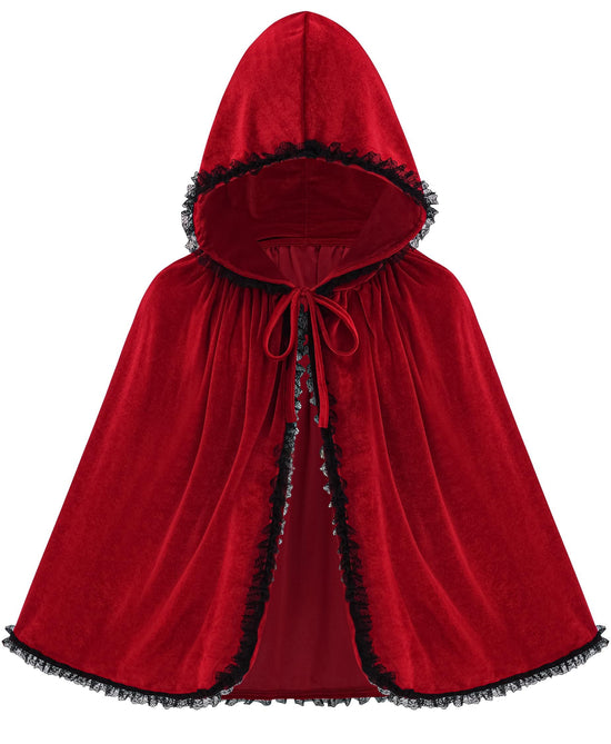 1pcsAdult Halloween Costume Cloak, Perfect for Themed Parties, Cosplay, and Fantasy Dress-Up (Red)