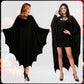 Spooky Bat Cloak for Halloween, Cosplay, Costume Parties and Themed Events (black)
