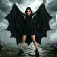 Spooky Bat Cloak for Halloween, Cosplay, Costume Parties and Themed Events (black)