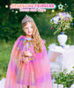 Girls Princess Role Play Set for Birthday Parties, Tea Time, Dress-Up Games & Performances (Pink)
