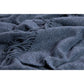 Oxford Throw - Merino Wool Blend - Navy