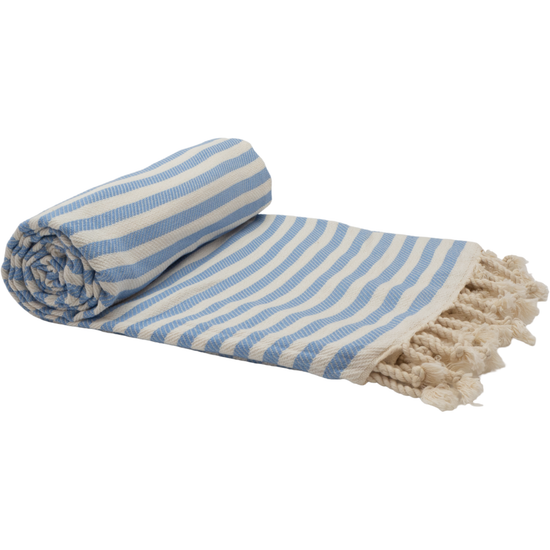 PORTSEA TURKISH COTTON TOWEL - SKY BLUE