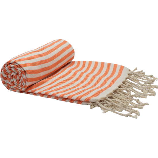 PORTSEA TURKISH COTTON TOWEL - CORAL