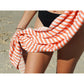 PORTSEA TURKISH COTTON TOWEL - CORAL