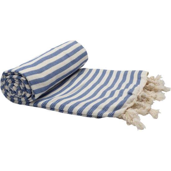 PORTSEA TURKISH COTTON TOWEL - DENIM