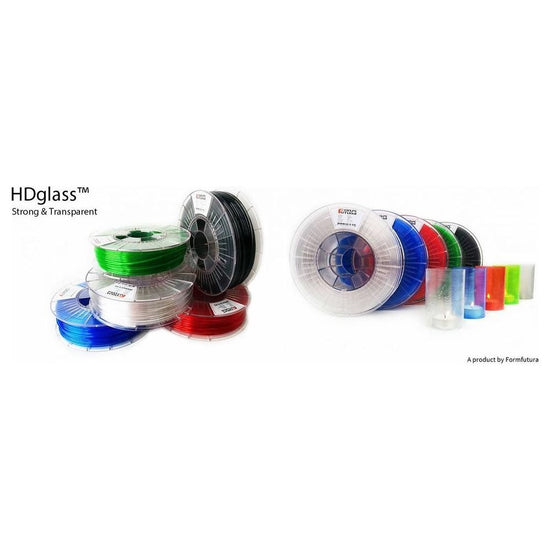 PETG Filament HDglass 1.75mm Fluor Clear Stained 750 gram 3D Printer Filament