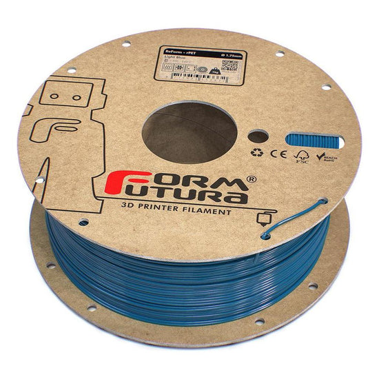 Glass feel recycled PETG Filament ReForm - rPET 1.75mm 1000 gram Light Blue 3D Printer Filament