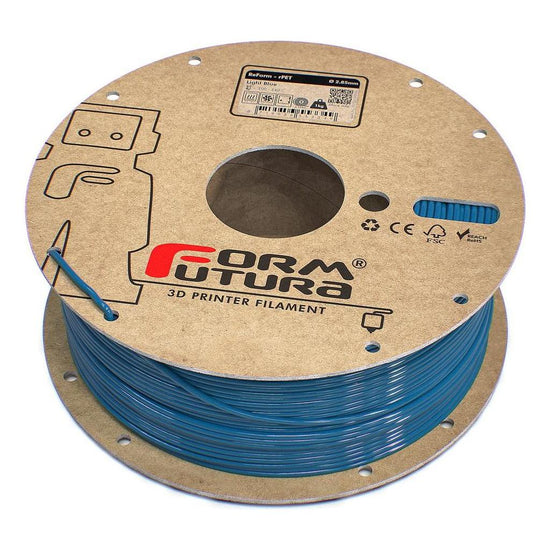 Glass feel recycled PETG Filament ReForm - rPET 2.85mm 1000 gram Light Blue 3D Printer Filament