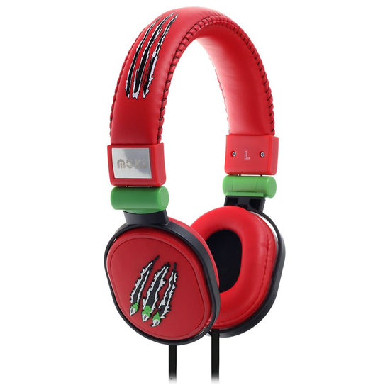 Moki Claw Red soft cushioned headphone