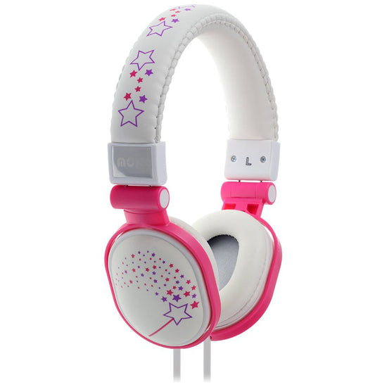 Moki Sparkles White soft cushioned headphone