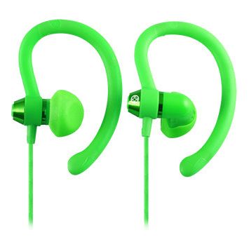 Moki 90° Sports Green Earphones