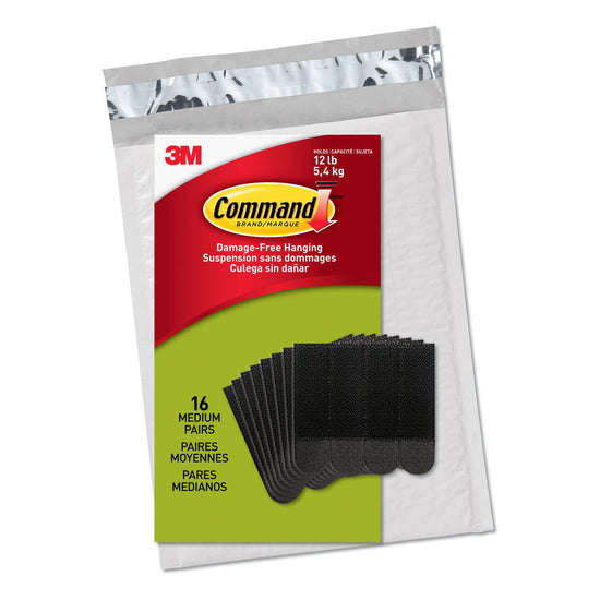 Command PH204BLK-16NA Value Pack Picture Hanging Strips, Medium, Black