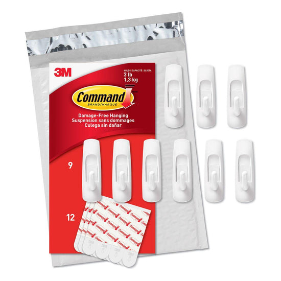 Command Medium Utility Value Pack, 9 Hooks and 12 Strips, GP001-9NA