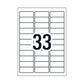 AVERY Gen Label L7157GU 33Up Bx100