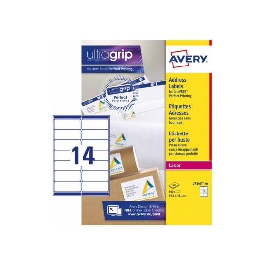 AVERY Labels L7163 LIP 14Up Pack of 350
