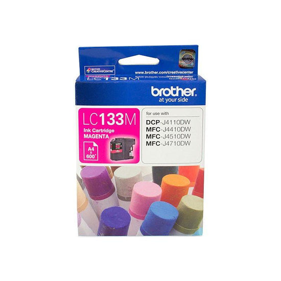 Brother LC-133M Magenta Ink -600 p- MFC-J6520DW/J6720DW/J6920DW and DCP-J4110DW/MFC-J4410DW etc up to 600 pages