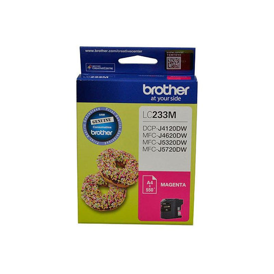 Brother LC233MS Magenta Ink Cartridge - DCP-J4120DW/MFC-J4620DW/J5320DW/J5720DW - up to 550 pages