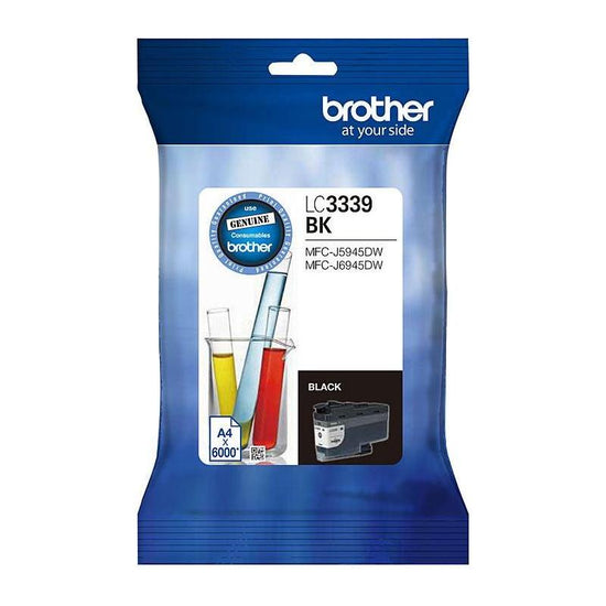 BROTHER LC-3339XLBK Black Super High Yield Ink Cartridge to Suit MFC-J6945DW, up to 6000 Pages