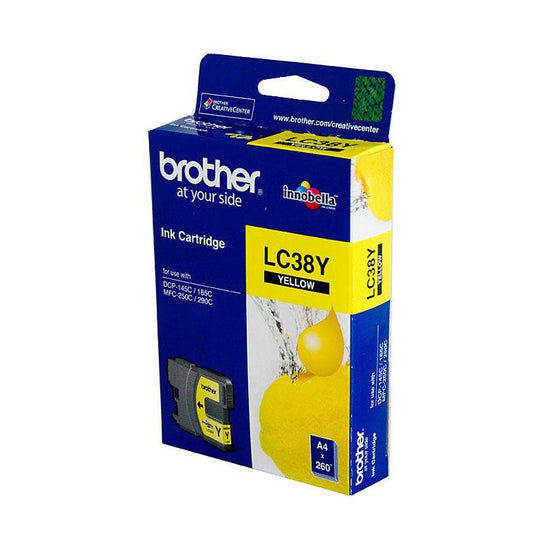 BROTHER LC38 Yellow Ink Cartridge