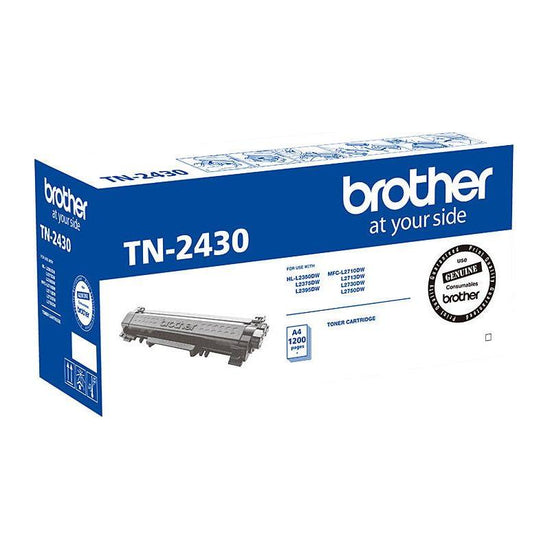 BROTHER TN-2430 Mono Laser Toner - Standard, HL-L2350DW/L2375DW/2395DW/MFC-L2710DW/2713DW/2730DW/2750DW up to 1,200 pages