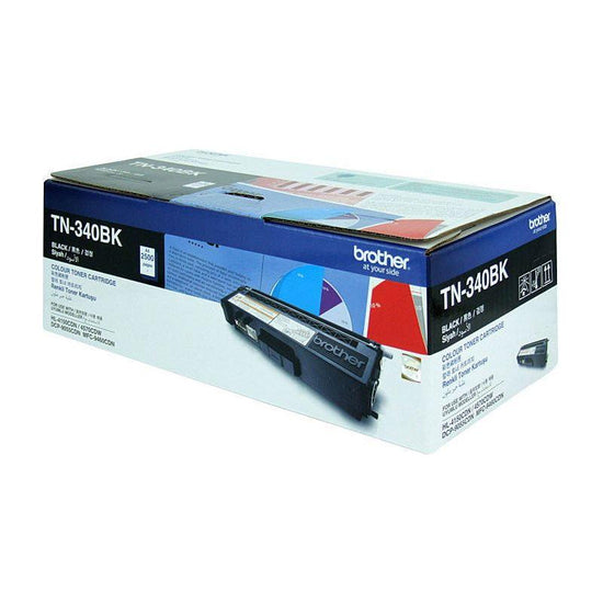 BROTHER TN-340BK Colour Laser Toner - Standard Yield Black, HL-4150CDN/4570CDW, DCP-9055CDN, MFC-9460CDN/9970CDW - 2500 pages