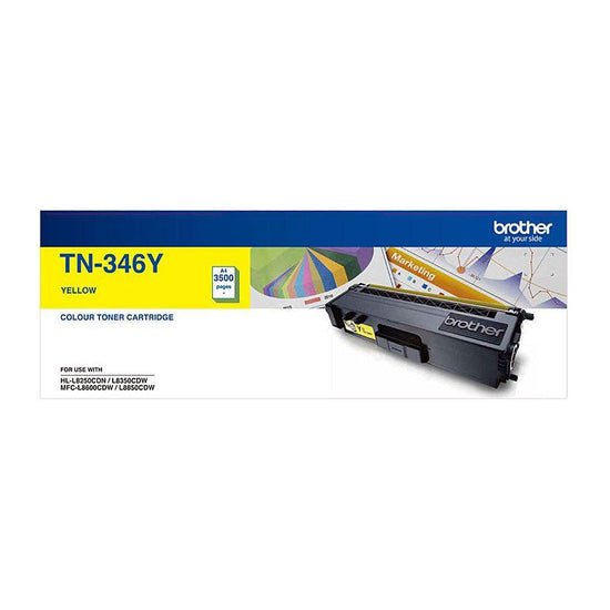 Brother TN-346Y Colour Laser Toner - High Yield Yellow - HL-L8250CDN/8350CDW MFC-L8600CDW/L8850CDW - 3500 Pages