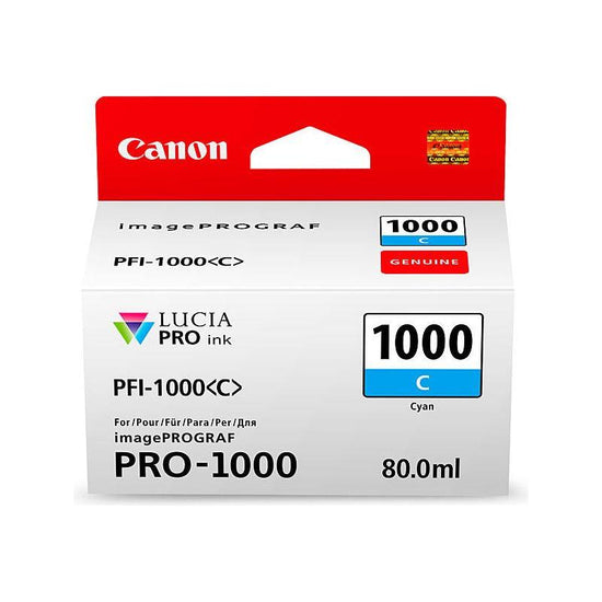 CANON PFI1000 Cyan Ink Cartridge