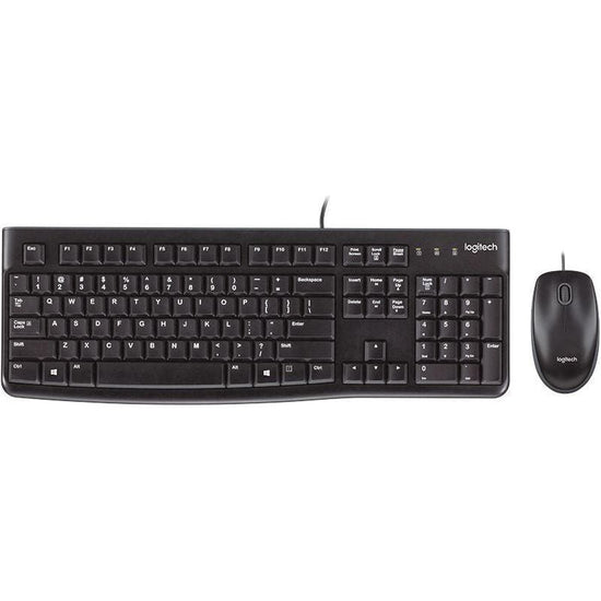 LOGITECH MK120 Keyboard & Mouse Combo Quiet typing and Spill resistant High-definition optical tracking Thin profile 3yr