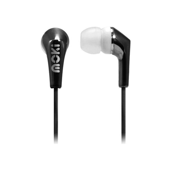 MOKI Life Metallic Earbuds Black