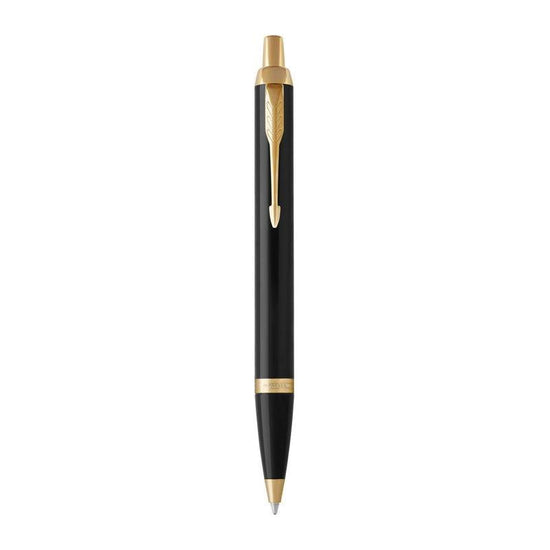 PARKER IM Black Gd Trm Ball Pen Md Blu