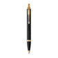 PARKER IM Black Gd Trm Ball Pen Md Blu